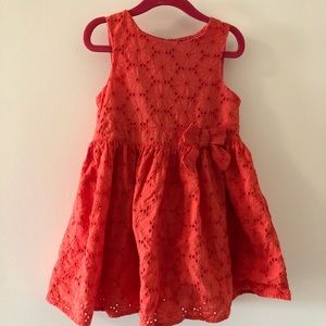 DELIGHTFUL GENUINE KIDS SUNSET EYELET DRESS 5T